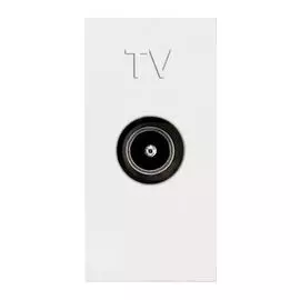 Розетка TV ABB Zenit альпийский белый 2CLA215070N1101