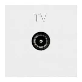 Розетка TV ABB Zenit альпийский белый 2CLA225070N1101