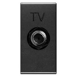 Розетка TV ABB Zenit антрацит 2CLA215000N1801