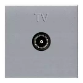 Розетка TV ABB Zenit серебро 2CLA225070N1301