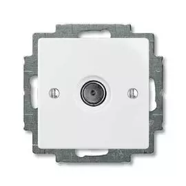 Розетка TV Basic55 альпийский белый 2CKA001724A4276