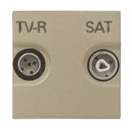 Розетка TV-R-SAT оконечная ABB Zenit шампань 2CLA225170N1901