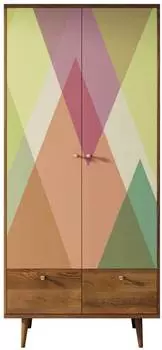 Шкаф двухстворчатый Berber "Треугольники"