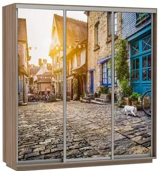 Шкаф Экспресс Фото трио "Улица" (180 x 240)