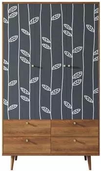 Шкаф трехстворчатый Berber "Листочки"