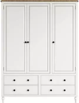 Шкаф трехстворчатый Odri с ящиками