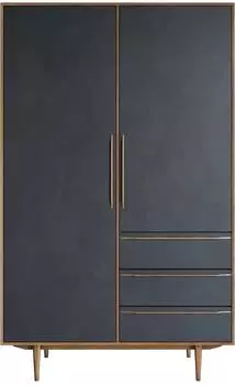 Шкаф в скандинавском стиле Bruni Black с ящиками