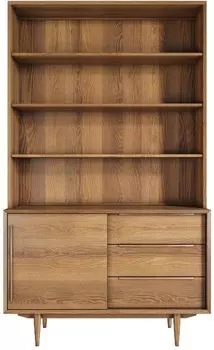 Стеллаж Bruni с дверками орех