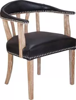 Стул-кресло Tanner black leather