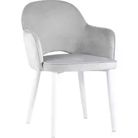 Стул-кресло Венера белые ножки