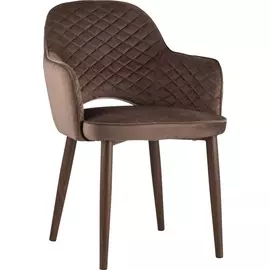 Стул-кресло Венера диамант коричневые ножки