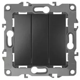 Выключатель трехклавишный ЭРА 12 10AX 250V 12-1107-05 Б0014673