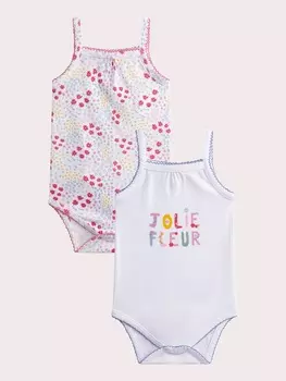 Боди без рукавов, 2 шт. для малышки