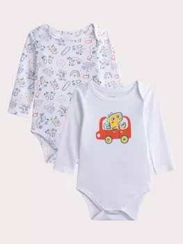 Боди с длинным рукавом, 2 шт. для малыша