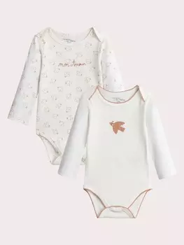 Боди с длинным рукавом, 2 шт. для малышки