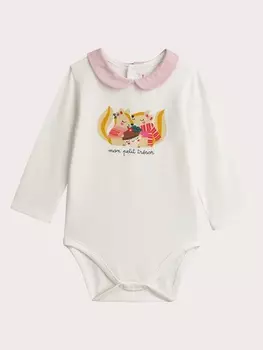 Боди с длинным рукавом для малышки