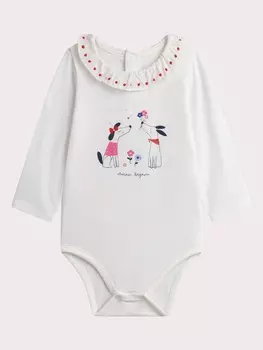 Боди с длинным рукавом для малышки