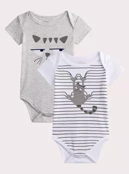Боди с коротким рукавом, 2 шт. для малыша