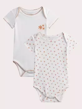 Боди с коротким рукавом, 2 шт. для малышки