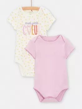 Боди с коротким рукавом, 2 шт. для малышки