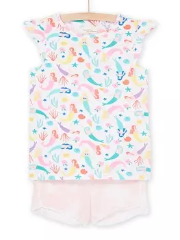 Пижама с коротким рукавом для девочки