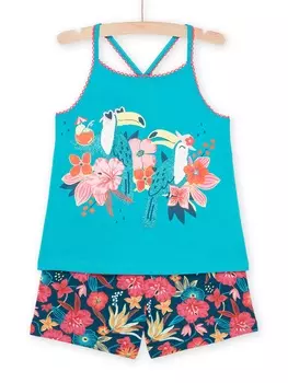 Пижама с коротким рукавом для девочки