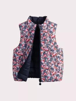 Жилет утепленный двусторонний для девочки