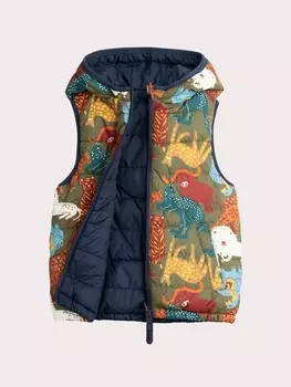 Жилет утепленный двусторонний для мальчика