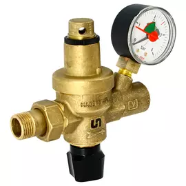 Клапан подпиточный UNI-FITT НВ 1/2" с редукционным соединением и манометром 290A2000