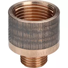 Переходник круглый НВ Viega 3/4" х 1/2" бронза 441142