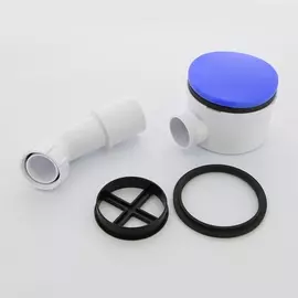 Сифон McAlpine бутылочный для поддона слив 90-100 мм, дизайн "прорези", высота 70 мм, выход 40/50 мм, хром MRS8CPBS