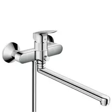 Смеситель для ванны HansGrohe HG Logis длинный излив хром 71402000