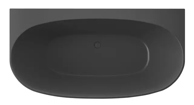 Акриловая ванна Azario Cambridge 170x88 CAM17289MB с сифоном и каркасом, черная матовая