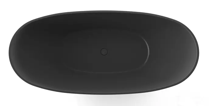 Акриловая ванна Azario Glasgow 180x80 GLA18080MB с сифоном и каркасом, черная матовая