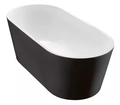 Акриловая ванна BelBagno 180x80 BB71-1800-NERO-W0 черная с белым