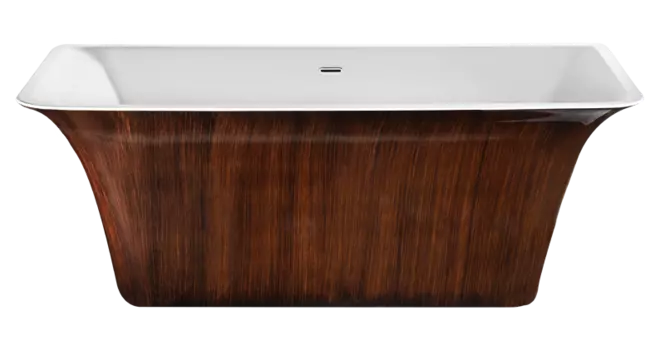 Акриловая ванна Lagard Evora Brown Wood 161x77