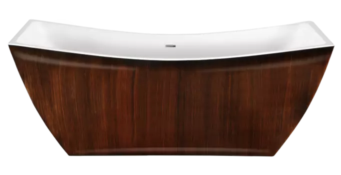 Акриловая ванна Lagard Issa Brown Wood 178x75