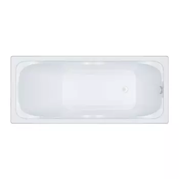 Акриловая ванна Тритон Стандарт 160x70 белая, с гладким дном