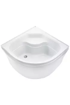 Акриловый душевой поддон Wemor 100x100х44 с сиденьем