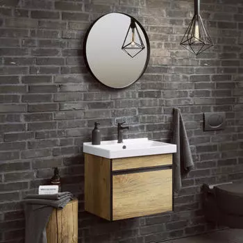 Мебель для ванной комнаты Aqwella Urban 50 см темное дерево