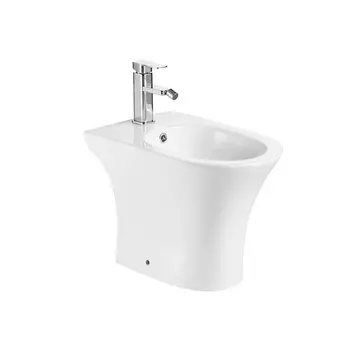 Биде напольное Azario Fretta Square AZ-1217C 34 см белый