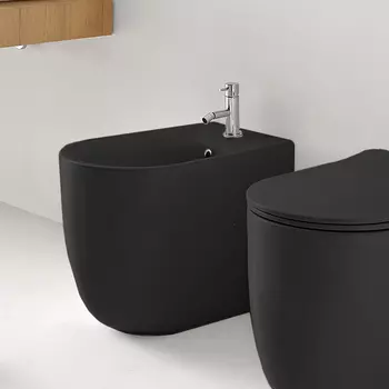 Биде напольное Kerasan Nolita 35 см 532031*1 черное матовое