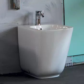 Биде напольное Kerasan Tribeca 512001 белое