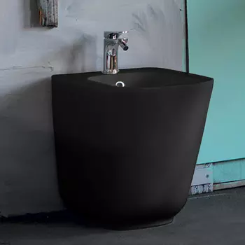 Биде напольное Kerasan Tribeca 512031 черное матовое