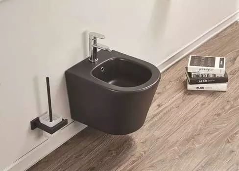 Биде подвесное CeramaLux 5330MB черное матовое