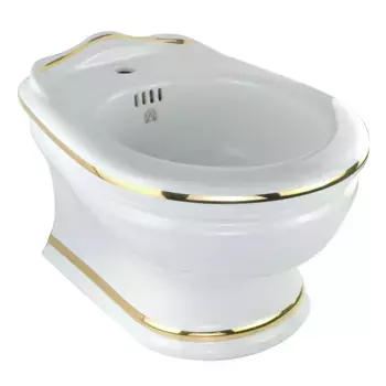 Биде подвесное Migliore Milady 20864 белое, золото