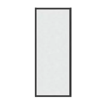 Боковая стенка Grossman Cosmo 100х195 200.K33.02.100.21.02 стекло шиншилла, профиль черный матовый