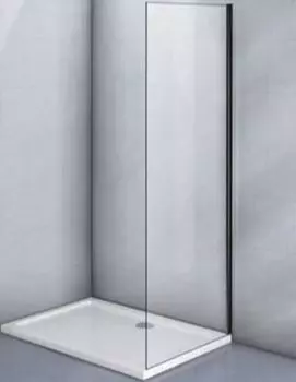 Боковая стенка Veconi 90х195 KP11B KP11B-90-01-C4 стекло прозрачное, профиль черный