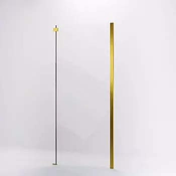 Боковая стенка Veconi Rovigo 80x195 KP06G-80-01-C4 стекло прозрачное, профиль золото