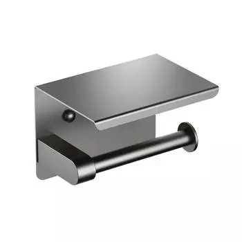 Бумагодержатель Aquatek Европа AQ4939BGM черный, хром шлифованный